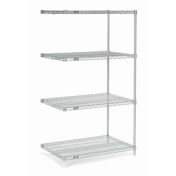 Nexel Wire Shelving Add-On, Poly-Z-Brite, 36W x 14D x 63H A14366Z - main